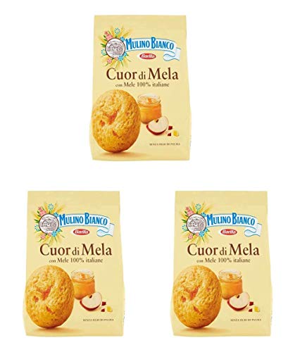 3x Mulino Bianco Kekse Cuor di mela 250g Italien biscuits cookies kuchen brioche