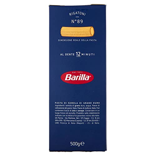 20x Pasta Barilla Rigatoni Nr. 89 italienisch Nudeln 500 g pack