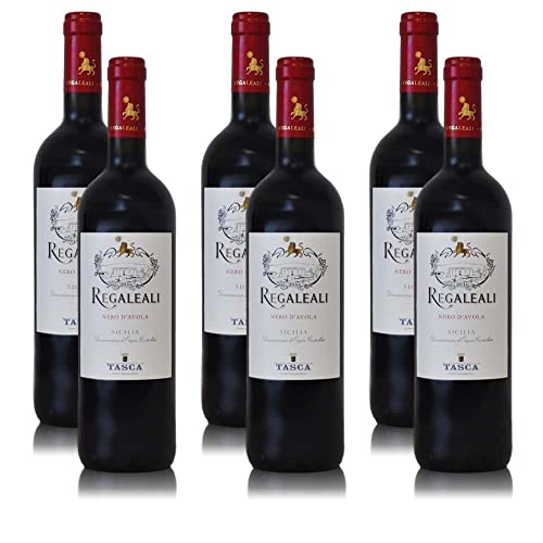 6 Flaschen Rotwein Regaleali Rosso Nero d'Avola DOC, trocken, 2020, (6x0,75 l)