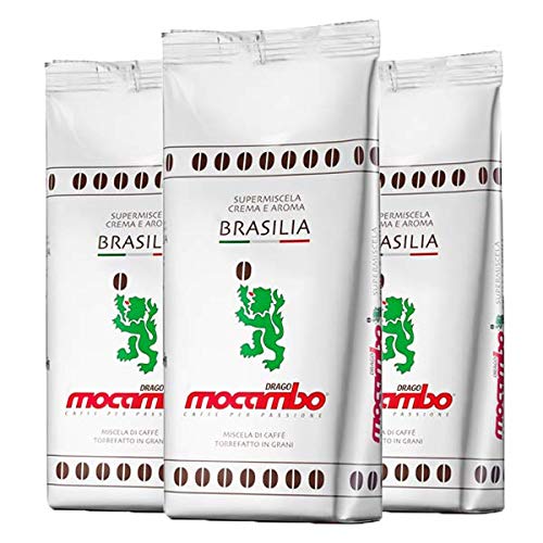 3 x Mocambo Kaffee Espresso - Brasilia Crema E Aroma, 250g Bohnen