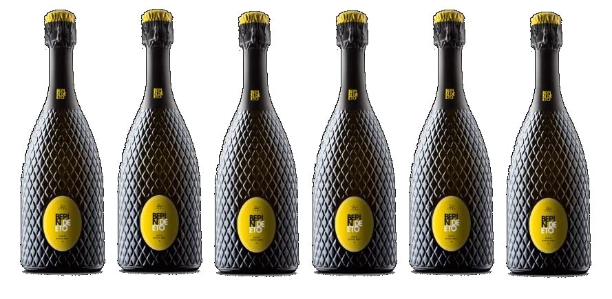 6x 0,75l - Bepin de Eto - Prosecco Spumante Superiore - extra dry - Conegliano Valdobbiadene D.O.C.G. - Italien - Schaumwein trocken